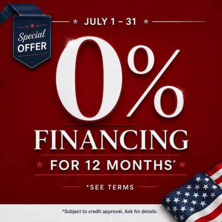Financing For 12 Months with approved credit