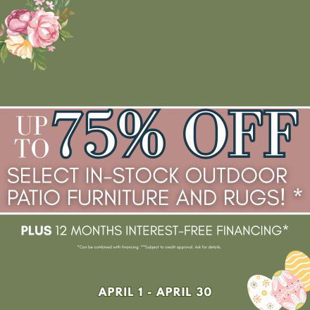 OUTDOOR PATIO & RUG DEALS BLOOMING NOW SALE